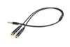  Зображення Кабель audio Cablexpert CCA-417M стерео аудіо 3.5мм 4-pin M/F 3.5 мм + мікрофон "мама" 0.2 м) 