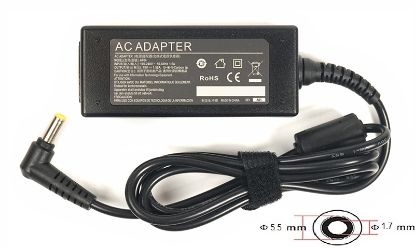  Зображення Блок живлення до ноутбуку PowerPlant ACER 220V, 19V 30W 1.58A (5.5*1.7) (AC30F5517) 