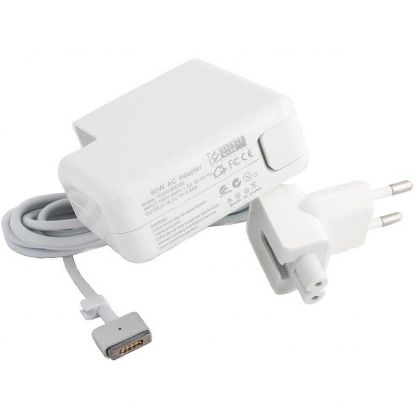  Зображення Блок живлення до ноутбуку PowerPlant APPLE 220V, 60W, 16.5V, 3.65A (MagSafe 2) (AP60KMAG2) 