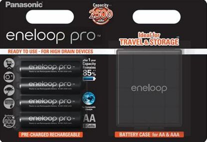  Зображення Акумулятор Panasonic Eneloop NI-MH  Pro AA 2500 4 шт, з кейсом для зберігання 