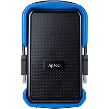 Зображення Зовнішній жорсткий диск USB 3.0   1TB 2.5"  Apacer AC631, 5400rpm 8MB, Black/Blue, протиударний, вологозахист IP55 (AP1TBAC631U-1)) 