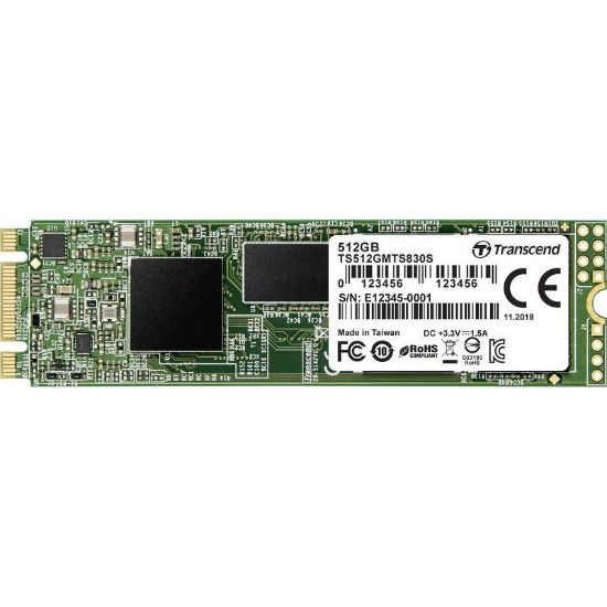  Зображення Твердотільний диск M.2   512GB  Transcend 830S   (SATA 6Gb/s, 3D NAND, up to 560/500 MB/s)  (TS512GMTS830S)) 