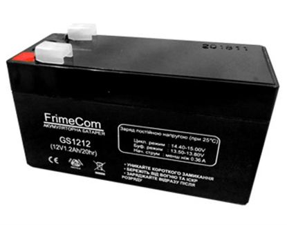  Зображення Акумуляторна батарея FrimeCom 12V 1.2AH (GS1212) AGM 