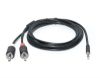  Зображення Кабель мультимедійний Jack 3.5mm папа/2RCA папа 1.8m Pro REAL-EL (EL123500042) 