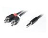 Зображення Кабель мультимедійний Jack 3.5mm папа/2RCA папа 1.8m Pro REAL-EL (EL123500042) 