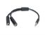  Зображення Кабель мультимедійний Jack 3.5mm male to 2xJack 3.5mm female 0.2m Pro REAL-EL (EL123500039) 