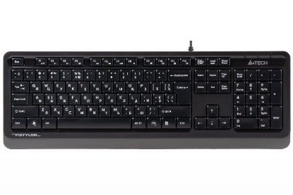  Зображення Клавіатура A4-Tech Fstyler Sleek MMedia Comfort FK10 Black/Grey 