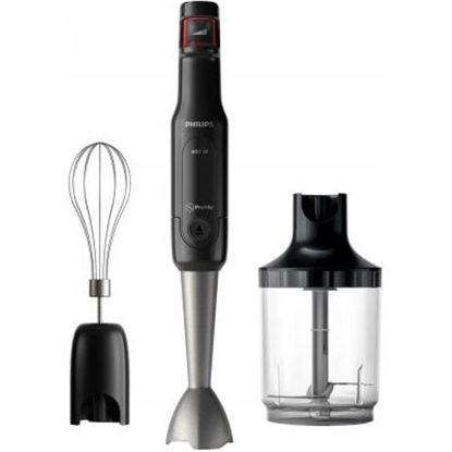  Зображення Блендер PHILIPS заглибний Viva Collection, 800Вт, 3в1, чаша-1000мл, чопер, чорно-срібний 