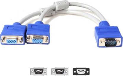  Зображення Адаптер VGA male - 2хVGA female (10800) Atcom 