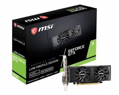  Зображення Відеокарта GF GTX 1650 4GB GDDR5 Low Profile OC MSI (GeForce GTX 1650 4GT LP OC) 
