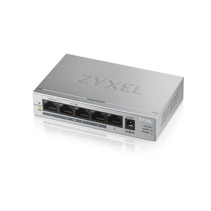  Зображення Комутатор Zyxel GS1005HP (1xGE, 4xPoE, PoE 60W)) 