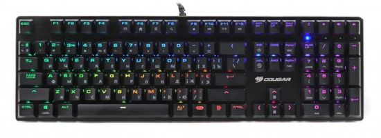  Зображення Клавіатура ігрова Cougar VANTAR MX, Red Sw ігрова механічна, Red Switches, RGB-підсвітка USB Black) 