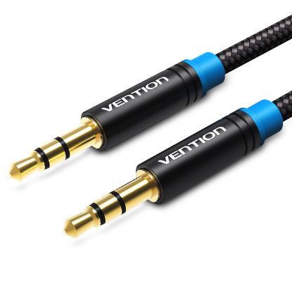  Зображення Кабель Vention 3.5 мм - 3.5 мм (M/M), 0.5 м, Black (P350AC050-B-M) 