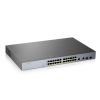  Зображення Комутатор ZYXEL GS1350-26HP (24xGE PoE, L2, 2xGE/SFP, PoE 375W, метал)) 