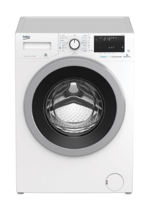  Зображення Пральна машина Beko фронтальна, 8кг, 1200, A+++, 60см, дисплей, пар, інвертор, білий 