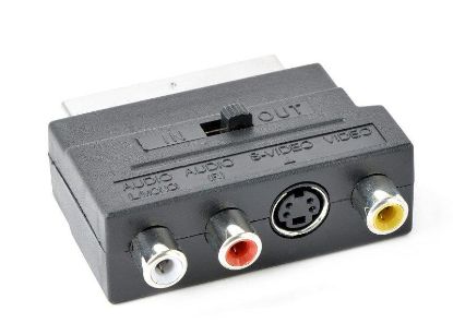  Зображення Адаптер Cablexpert (CCV-4415) SCART-S-Video/3xRCA, Black 