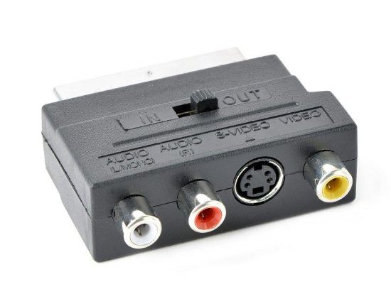  Зображення Адаптер Cablexpert (CCV-4415) SCART-S-Video/3xRCA, Black 