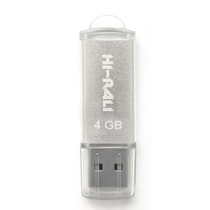  Зображення Флеш-накопичувач USB 4GB Hi-Rali Rocket Series Silver (HI-4GBVCSL) 