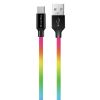 Зображення Кабель 1m USB 2.0 AM/Type-C Colorway (CW-CBUC018-MC) multicolor 
