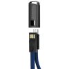  Зображення Кабель 0.22m USB 2.0 (AM/Micro) USB ColorWay (CW-CBUM022-BL) Blue, брелок 