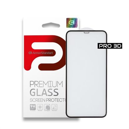  Зображення Захисне скло Armorstandart Pro для Apple iPhone 11 Pro Max/XS Max Black, 0.33mm, 3D (ARM55372-GP3D-BK) 