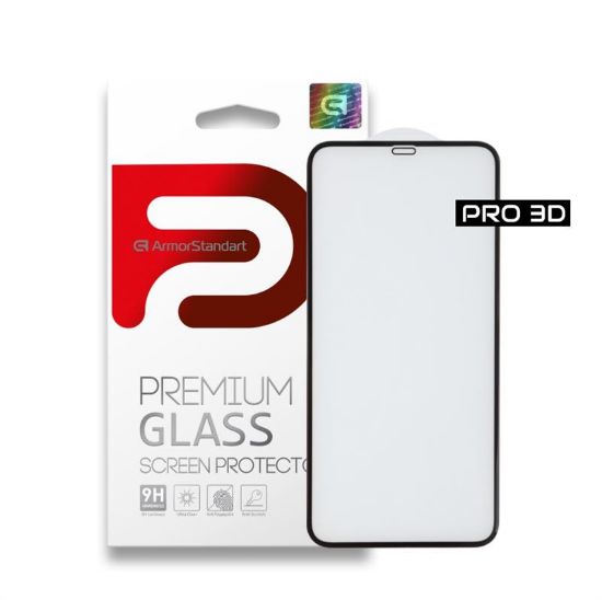  Зображення Захисне скло Armorstandart Pro для Apple iPhone 11 Pro Max/XS Max Black, 0.33mm, 3D (ARM55372-GP3D-BK) 