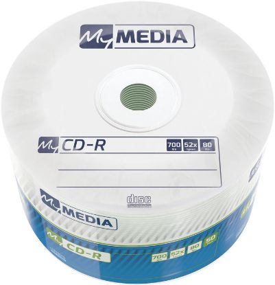  Зображення Диск CD-R 700MB  52x   50pcs  MyMedia MATT SILVER) 