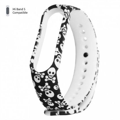  Зображення Ремінець Armorstandart для браслета Xiaomi Mi Band 5/Mi Band 6 Skulls (ARM57010) 