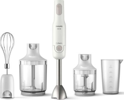  Зображення Блендер PHILIPS заглибний Daily Collection, 650Вт, 4в1, чаша-500мл, чопер, білий 