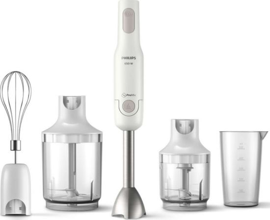  Зображення Блендер PHILIPS заглибний Daily Collection, 650Вт, 4в1, чаша-500мл, чопер, білий 