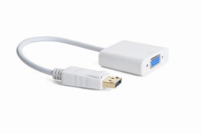  Зображення Адаптер DisplayPor на VGA Cablexpert (A-DPM-VGAF-02-W) Білий 