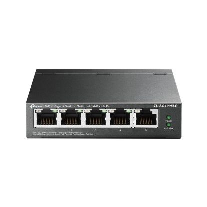  Зображення Комутатор TP-LINK TL-SG1005LP 5xGE/4xPoE+ 40W некерований 250м 