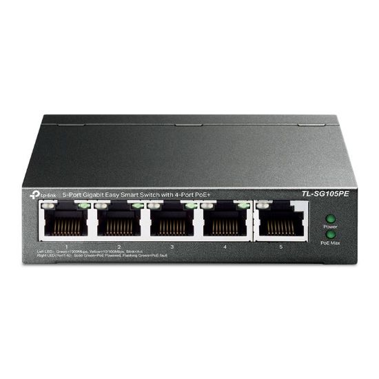  Зображення Комутатор TP-LINK TL-SG105PE 5xGE/4xPoE+ 65W EasySmart 