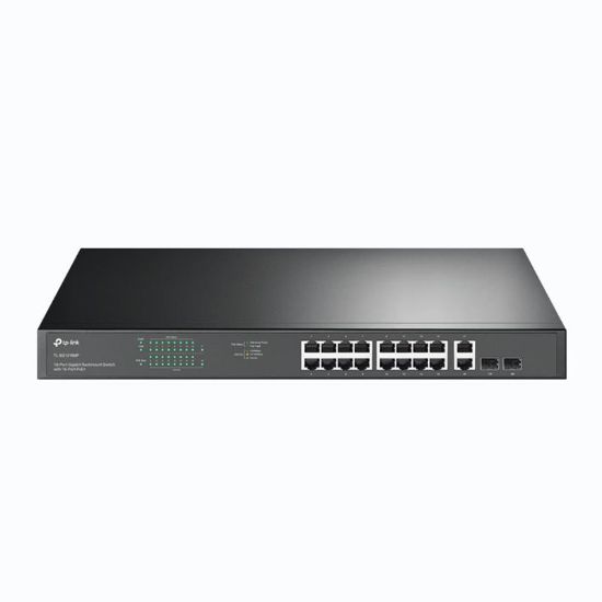  Зображення Комутатор TP-LINK TL-SG1218MP 16xGE/PoE+ 250W 2xGE 2xcomboGE/SFP 19" 1U 
