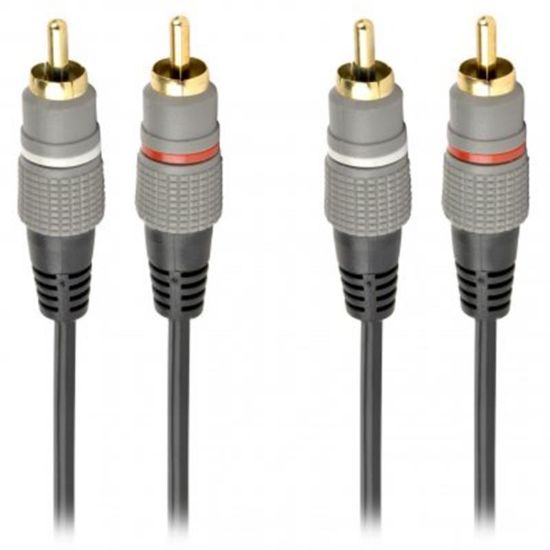  Зображення Аудіо-кабель 2RCA to 2RCA 2.5m Cablexpert (CCAP-202-2.5M) 