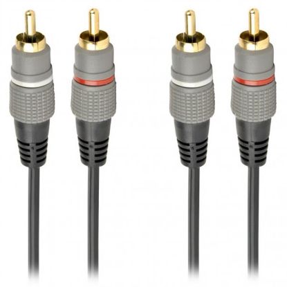  Зображення Аудіо-кабель 2RCA to 2RCA 1.5m Cablexpert (CCAP-202-1.5M) 