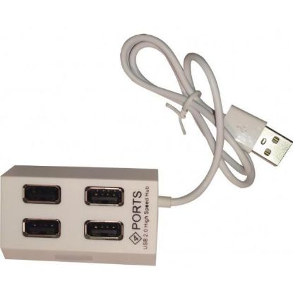  Зображення Концентратор USB 2.0 Atcom TD4004 4хUSB2.0 White (AT10724) 