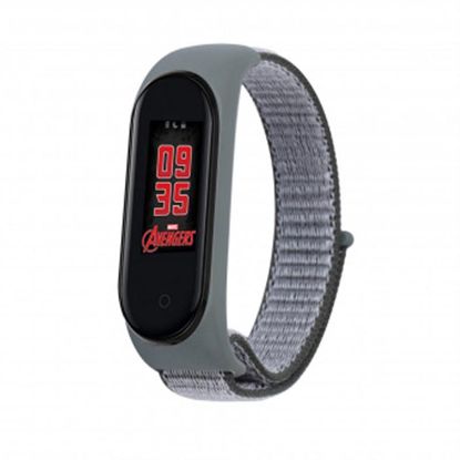  Зображення Ремінець BeCover Nylon Style для Xiaomi Mi Smart Band 5/Mi Smart Band 6 Gray/Black (705423) 
