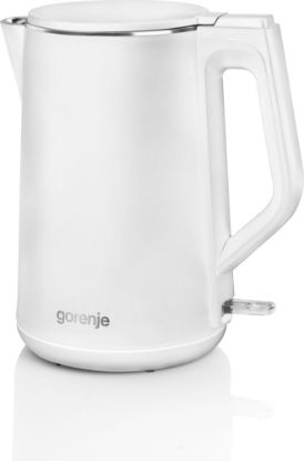  Зображення Електрочайник Gorenje, 1.5л, пластик, матовий, білий 