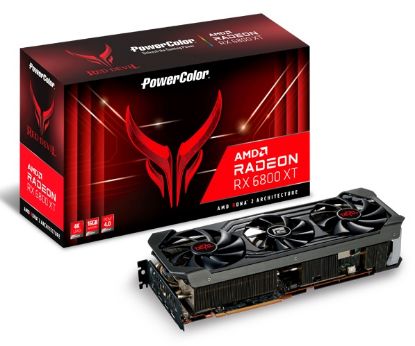  Зображення Power Color Video Card AMD Radeon 6800XT Red Devil 16GB, 256bit GDDR6 2340Mhz, PCI-E 4, 3x DP, HDMI, Triple Fan, 3 slot 