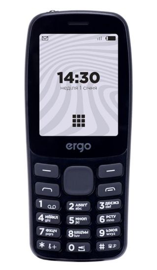  Зображення Мобiльний телефон Ergo B241 Basic Dual Sim Black 