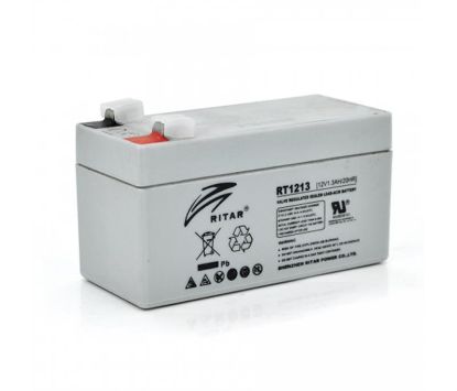  Зображення Акумуляторна батарея Ritar 12V 1.3AH Gray Case (RT1213/09091) AGM 