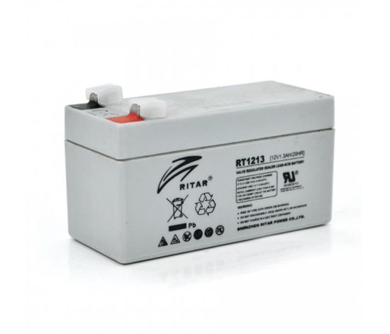  Зображення Акумуляторна батарея Ritar 12V 1.3AH Gray Case (RT1213/09091) AGM 