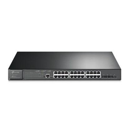  Зображення Комутатор TP-LINK TL-SG3428XMP 24xGE/PoE+384W 4x10GE SFP+ L2 JetStream 19" 1U 