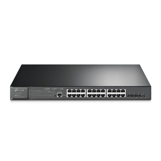  Зображення Комутатор TP-LINK TL-SG3428XMP 24xGE/PoE+384W 4x10GE SFP+ L2 JetStream 19" 1U 