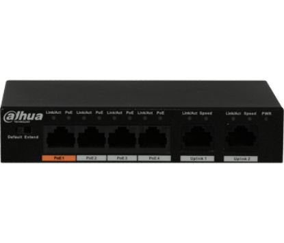  Зображення Комутатор Dahua Комутатор Dahua DH-PFS3006-4GT-60) 