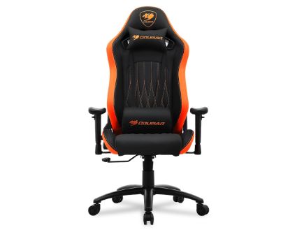  Зображення Крісло для геймерів EXPLORE Black/Orange  дихаюча екошкіра, стальний каркас, чорний+оранжевий) 