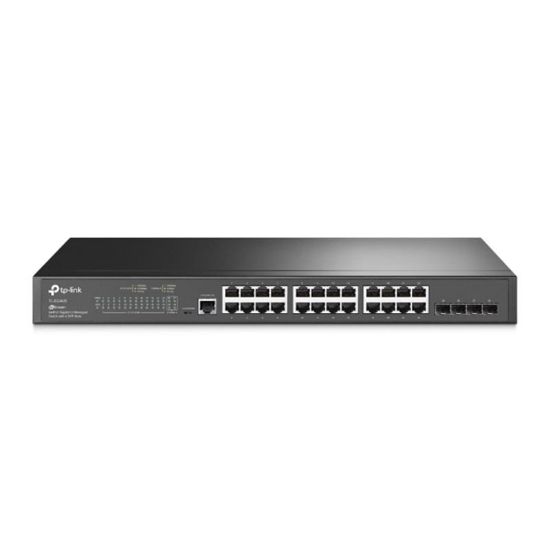  Зображення Комутатор TP-LINK TL-SG3428 24xGE 4xGE SFP L2 JetStream 19" 1U 