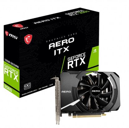  Зображення Відеокарта GeForce RTX 3060  12GB GDDR6   MSI Aero ITX 12G OC) 