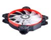  Зображення Вентилятор ID-Cooling SF-12025-R, 120x120x25мм, 4-pin PWM, чорний з червоним Bulk 